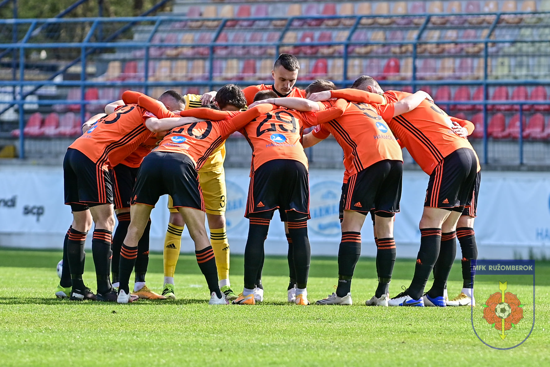 MFK Ružomberok pred začiatkom zápasu