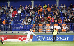Fanklub Concordia 1906 na zpase s Trnavou. |  autor: J. Malik