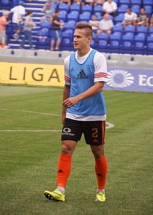 Dominik Kruliak pred zaiatkom zpasu. |  autor: J. Malik