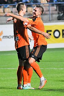 Andrej Lovs a Michal Fako po gle na 4:0. |  autor: Rudolf Makurica