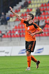 Michal Fako oslavuje svoj gl na 5:1. |  autor: Rudolf Makurica
