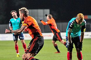 Jakub Mare strelil vodn gl stretnutia. |  autor: Rudolf Makurica