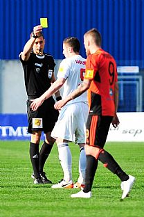 Hlavn rozhodca Michal Oen, Denis Hornk a Jakub Mare. |  autor: Rudolf Makurica