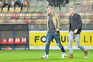 Marek Sapara nezasiahol do stretnutia kvli zdravotnm problmom, Martin Nagy mal trest za erven kartu z uplynulho kola. |  autor: Rudolf Makurica