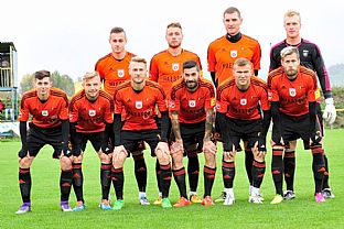 Horn rad: Dominik Kruliak, Jozef Menich, Jn Maslo a Pavol Kohr. Spodn rad: Jakub Kudlika, Peter Gal Andrezly, Martin Nagy, Erik Daniel, Tom ubek a Jakub Mare. |  autor: Rudolf Makurica