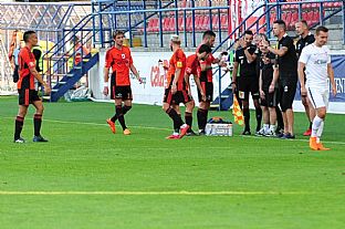 Tihomir Kostadinov, Filip Twardzik, Peter Gal Andrezly, Dalibor Tak, Yani Urdinov a domci realizan tm. |  autor: Rudolf Makurica