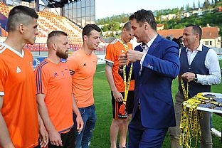 Kristi Qose, Peter Gal Andrezly, Rastislav Kruliak, ubomr Golis, Jn Maslo a Duan Tittel. |  autor: Rudolf Makurica