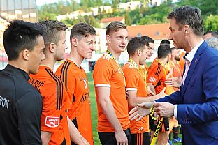 Tihomir Kostadinov, Zinedin Mustedanagi, Matej Madlek, Mrio Mrva, Viktor Jedink, ubomr Golis a Michal Jonec. |  autor: Rudolf Makurica