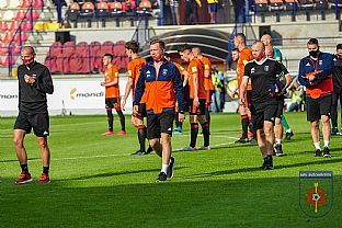 Jozef Kapl��, Tom� Bartko, Marek Sapara a Matej �avol pred z�pasom. |  autor: Rudolf Ma�kurica